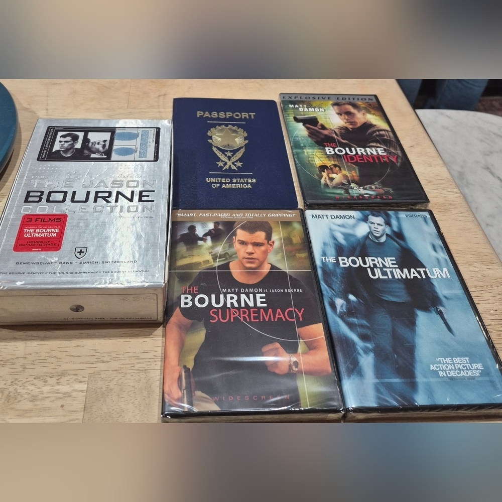 Bourne trilogy Identity Supremacy Ultimatum PG-13 action movies lot Of 3 DVDs